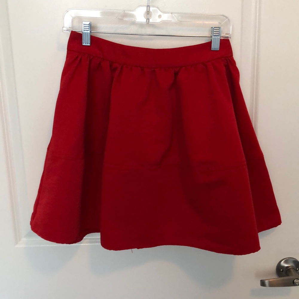 Express red skirt